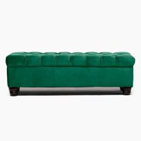 Barra Design - Banqueta Capitone Felpa Verde