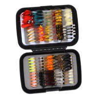 Ioensy - 100 Uds Moscas De Pesca Con Mosca Hechas A Mano Con Moscas Secas/Húmedas Accesorios De Pesca Con Mosca