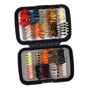 Ioensy - 100 Uds Moscas De Pesca Con Mosca Hechas A Mano Con Moscas Secas/Húmedas Accesorios De Pesca Con Mosca