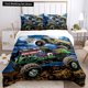 thumbnail image 1 of Cartoon Monster Truck All Season Duvet Cover Comforter Bedding sets Soft Quilt Cover and Pillowcases Single/Double/Queen/King, 1 of 5