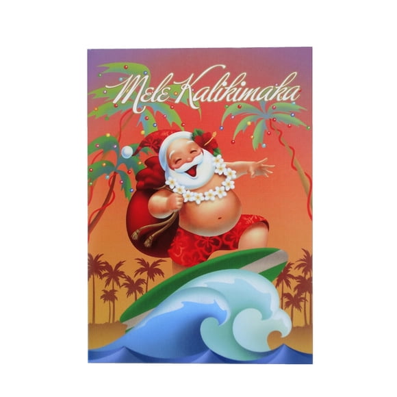 Tarjetas navideñas en caja Welcome to the Islands Mele K JOLLY