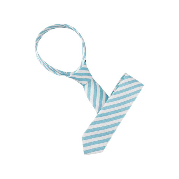 INSPIRE CHIC Corbata de Rayas para Hombre, Corbata de Lino Autonudable, Estilo Casual de Negocios, Azul Cielo, Talla Única