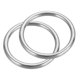 thumbnail image 1 of Anillos de Metal Uxcell Anillos de Acero Inoxidable Grado Marino Anillo en O Multiusos Anillo Redondo Soldado 2 5x40mm, 1 of 5