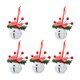 thumbnail image 5 of 5 Campanas De Navidad Multiusos Con Estrella Recortada Para Guirnalda De Ventana, Navidad, Color Blanco, 4 Cm, 5 of 5