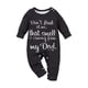 thumbnail image 1 of Mono Para Bebé Con Estampado De Letras, Mono Para Niños Pequeños Para Vacaciones, Ropa De Juego, Uso Diario, De 9 A 12 Meses, 1 of 3