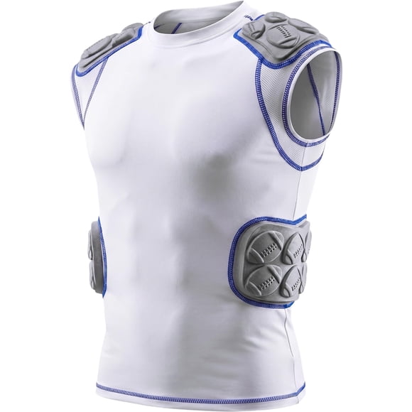 Camiseta de fútbol Exxact Sports 5 almohadillas para adulto, blanca