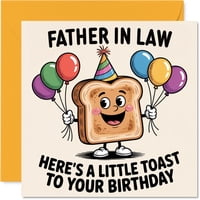 Tarjeta De Felicitación Stuff4 Father In Law Birthday A Little Toast