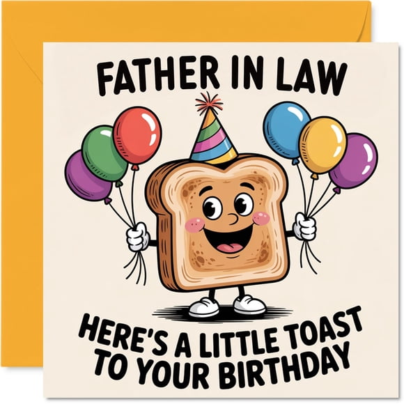 Tarjeta de felicitación Stuff4 Father in Law Birthday A Little Toast