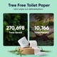 thumbnail image 2 of Papel higiénico SAVE TREES 80 rollos de bambú orgánico de 3 capas, 2 of 6