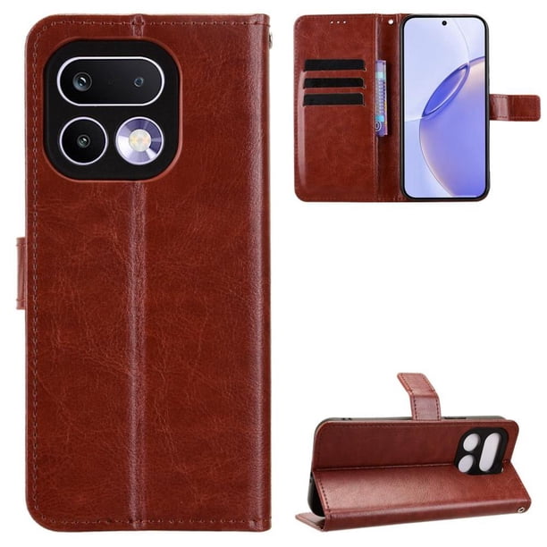 Funda tipo libro para Oppo Realme 16 Pro+ 5G, cartera todo‑en‑uno, funda multifuncional con tarjetero y correa de muñeca desmontable