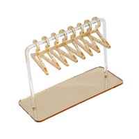 Magideal - Soporte De Exhibición De Acrílico Para Pendientes, Decoración De Escritorio, Accesorios De Exhibición Únicos Y Fáciles De Usar, Soporte Para Colgar Pe Pequeño