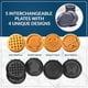 thumbnail image 2 of Waffle Maker AUNMBLD color durazno 400 W con 5 placas cerámicas, 2 of 7