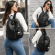 thumbnail image 2 of Mochilca Casual De Mujer Vavichica Mochila Campus Negro Liso, 2 of 8