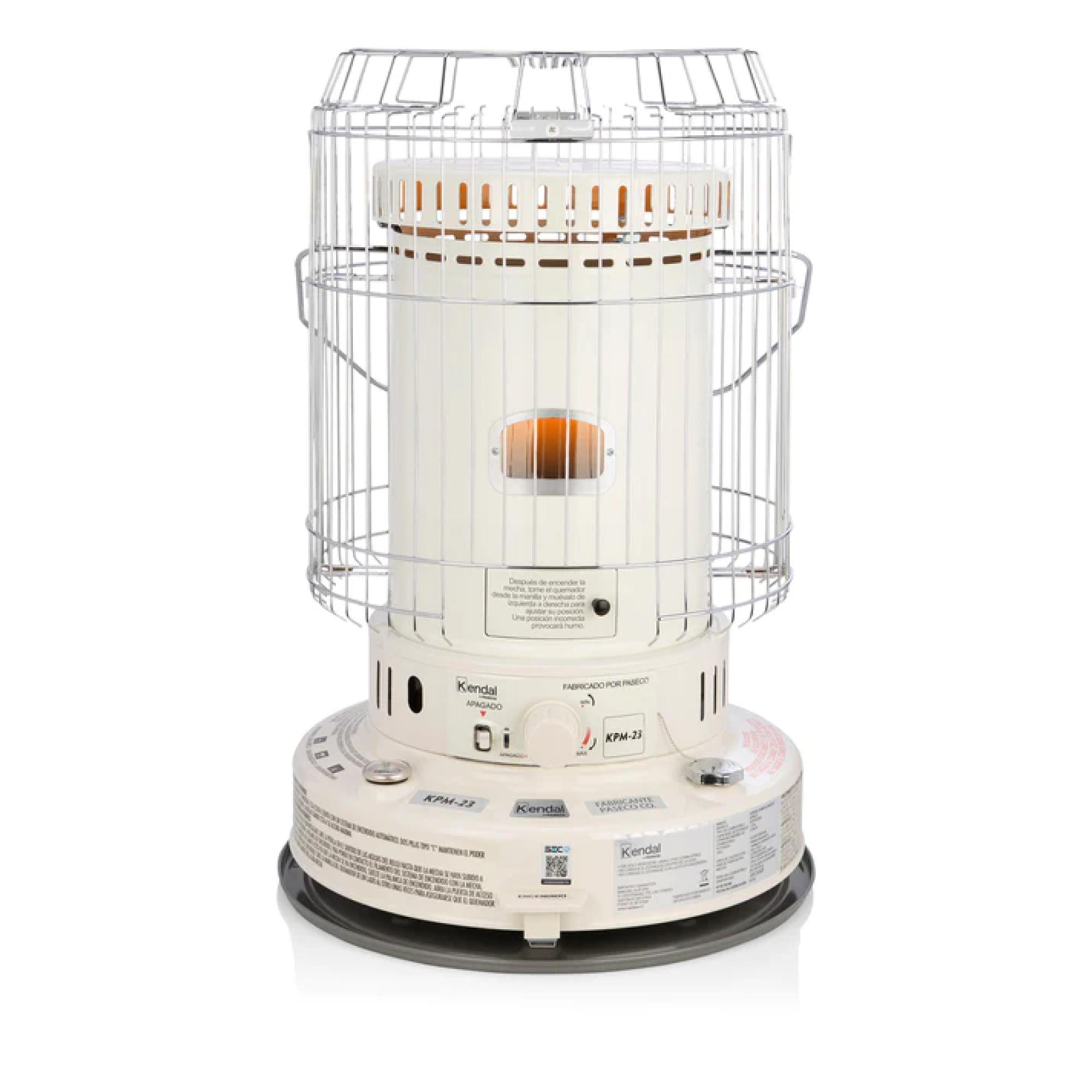 Kendal - Estufa Calefactor A Parafina Kerosene 23000btu Blanco Kpm-23