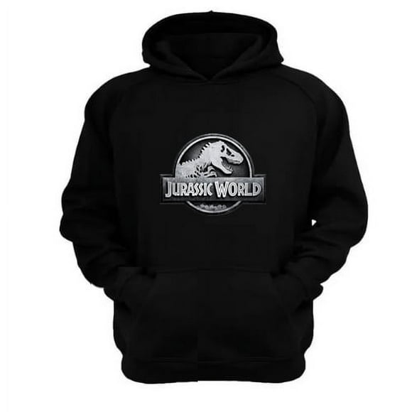 Polerón Canguro Mundo Jurásico Negro Talla M Unisex