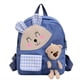 thumbnail image 1 of 1pc Children's Cartoon Rabbit Plaid Backpack With Plush Teddy Bear, Sweet Cute Lightweight Backpack Casual Travel Backpack Kindergarten Kids School Bag, 1 of 3
