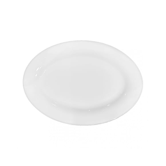 Set De 6 Plato Ovalado Porcelana 30 Cm Linea Tower