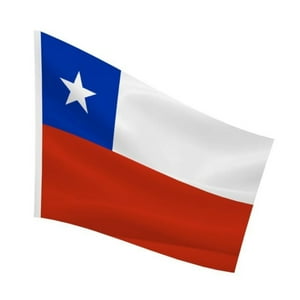 Pack X 4 Bandera De Chile Estrella Estampada 90×150 Centimetros – Doral