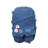 Oem - Mochila Urbana Juvenil Con Insignias Celeste