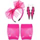 thumbnail image 1 of Set de accesorios de disfraz Blulu con diadema y pendientes de encaje de los 80, 1 of 5