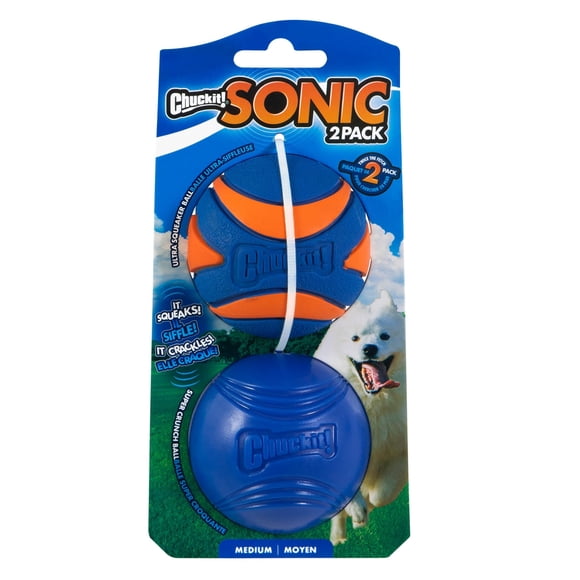 Pelota para perro Chuckit! 6 cm Pack de 2 Mediano Sonic
