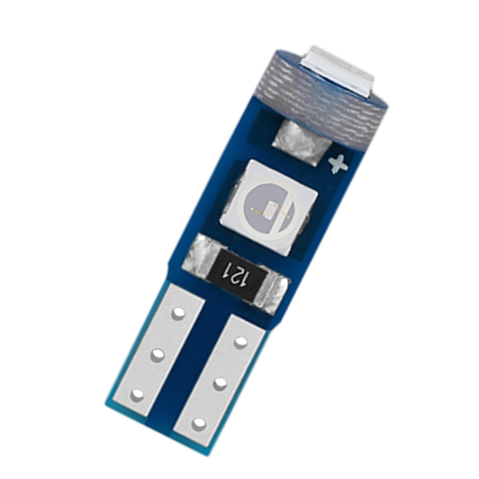 Magideal - Luz De Tablero Led Automotriz T5 3smd Dc12v, Bombillas De Señal De Lámpara Interior De Coche Para Luces De Lectura, Luces De Aire Acondicionado, Azul