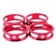 thumbnail image 4 of 4 piezas bici bicicleta auricular espaciador 28.6mm delantera tenedor arandela del vástago rojo, 4 of 5