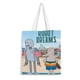 thumbnail image 1 of Robot Dreams Bolso de tela con estampado de lienzo para mujer, bolsa de compras reutilizable y estética, con cremallera interior, regalo para mujer,40*40cm., 1 of 6