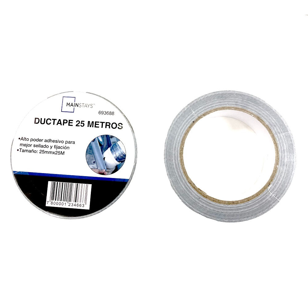 Cinta Adhesiva Ductape 25 Mm X 25 M 1 Un Hyper Tough