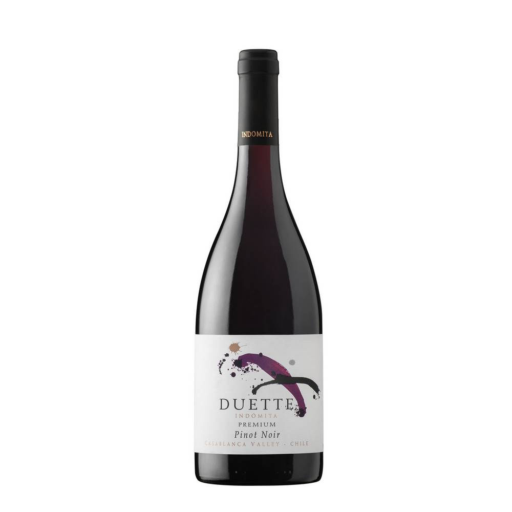 Vino Tinto Duette Pinot Noir 13,5° Botella 750 cc Indómita