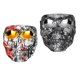 thumbnail image 4 of 2x Gafas De Máscara De Calavera De Motocicleta Gafas De Motocross Negras + Anteojos Cromados, 4 of 5