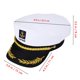 thumbnail image 3 of Gorro de barco GUDVES, gorro de capitán blanco para adultos, azul marino, 3 of 9