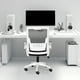 thumbnail image 2 of Silla Carla Ergonómica Asiento De Memoria Silla De Oficina Blanco, 2 of 8