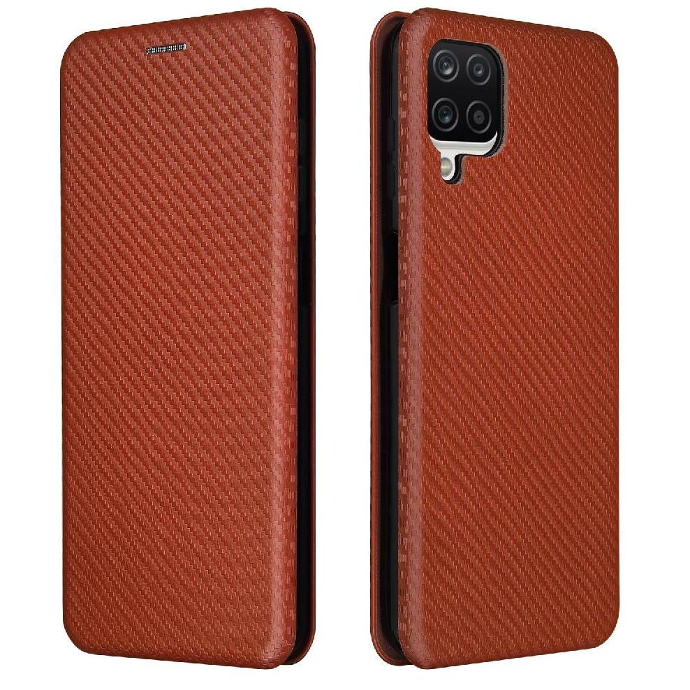 Funda Flip Para Foxdock Samsung Galaxy A12（m12） - Funda Magnética De Negocios, Funda Protectora Delgada