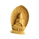 thumbnail image 4 of Estatua De Guanyin Sentada Tallada En Madera Hecha A Mano De 7 Cm De Altura Para Decoración De Estantes De Pared Estilo A, 4 of 5