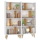 thumbnail image 1 of Set Living 2Lv07 2 Estantes Libreros Nichos Blanco - Nogal, 1 of 4