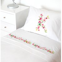 Tuyo Print - Juego De Sábanas 1,5 Pl Letras Vintage K