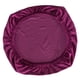 thumbnail image 1 of Cubierta de asiento de la silla del comedor de la boda del estiramiento del terciopelo suave púrpura oscuro, 1 of 5