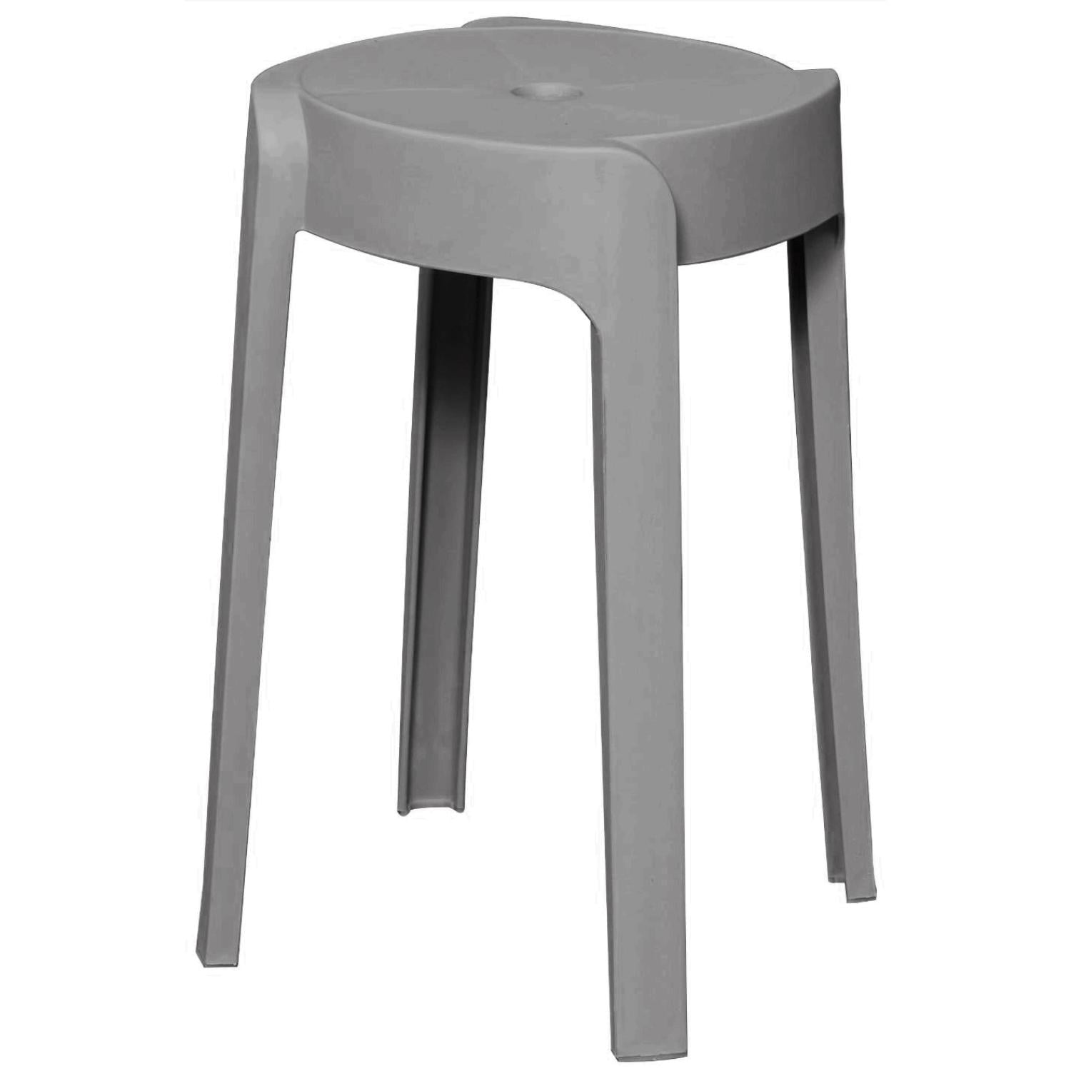 Piso Banco Apilable Deco Valencia Gris Escandinavia 45 Cm