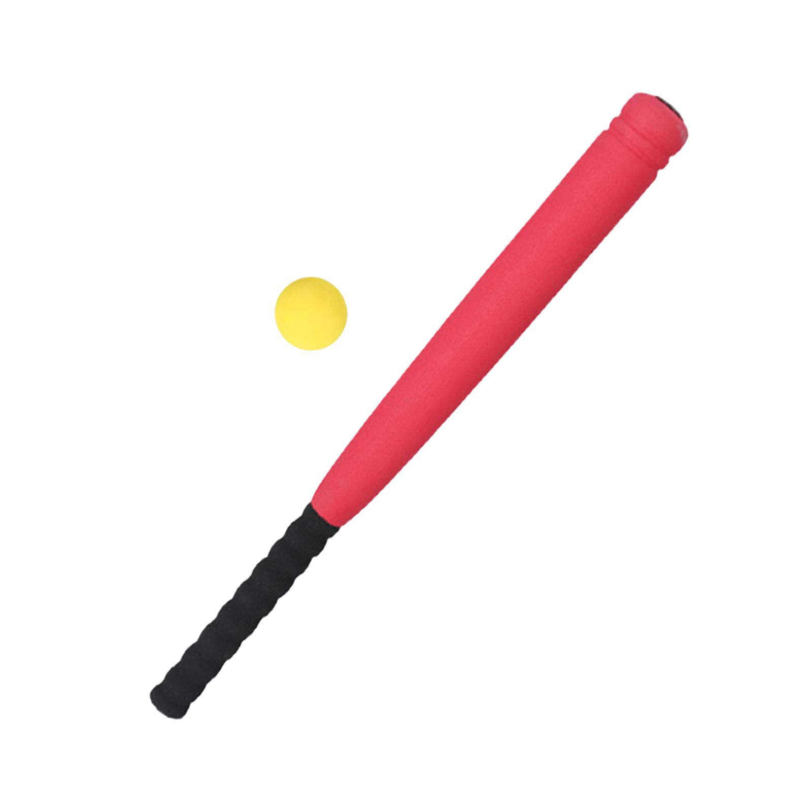 Ioensy - Juego De Pelota De Bate De Béisbol Para Entrenamiento De Niños, Bate De Béisbol Para Adolescentes, Niños, Rojo, 21 Pulgadas