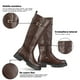 thumbnail image 5 of Bota Larga Mujer Eco Cuero Moda Antideslizante Weide CZY617, 5 of 6