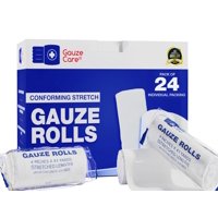 Rollos De Gasa Gauze Care De 4 X 3,7 M, Paquete De 24 Unidades, Sin Pelusa Y Látex