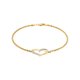 thumbnail image 2 of Pulsera Brilliance Oro 10K Corazón 7.5 in 2 mm CZ15, 2 of 3