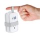 thumbnail image 1 of Cargador de viaje Uncaged Ergonomics portátil con 3 AC + 2 USB, 1 of 8