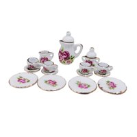 Bothyi - Casa De Muñecas En Miniatura Taza De Té De Porcelana Simulación Comedor Decoración Estilo A