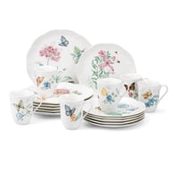 Juego De Vajilla Lenox Butterfly Meadow De Porcelana De 18 Piezas