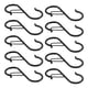 thumbnail image 5 of 10x Ganchos En Forma De S Perchas Colgantes Multifuncionales Para Utensilios De Cocina Sartenes Bolsas Negro, 5 of 5