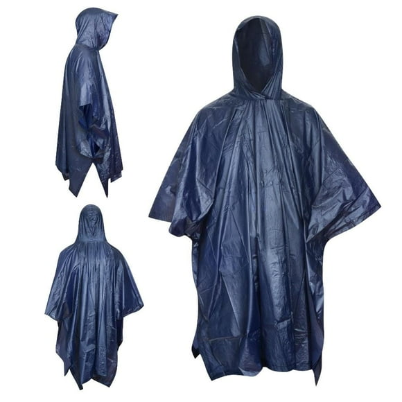 Poncho Capa Impermeable Grueso Con Capucha Para Lluvia