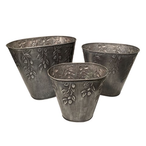 Bric - Macetero Metálico Set De 3