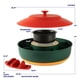 thumbnail image 2 of Set para servir Taco Bar Kusini Lazy Susan con olla caliente de 900 ml, 2 of 7